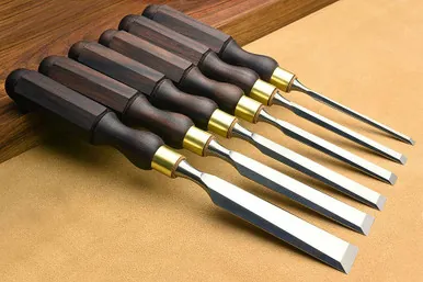 Workshop Heaven Victorian Cabinetmakers Chisels (Rosewood) - Set of 6